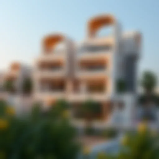 Scenic view of Abu Shagara neighborhood showcasing modern architecture