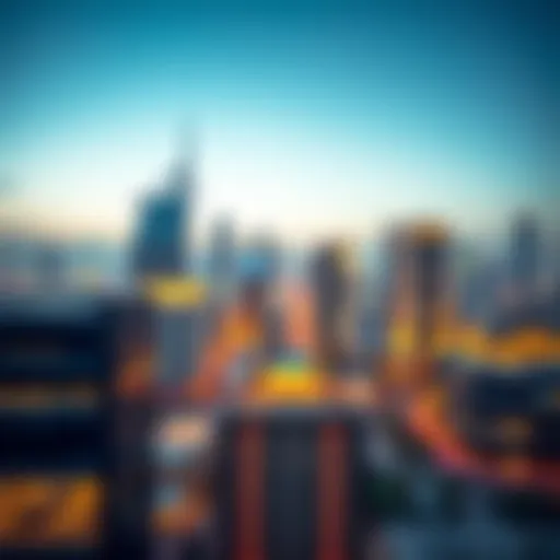 Dubai skyline showcasing business hubs