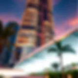 Architectural Marvel of Act Tower 2 Stunning exterior view of Act Tower 2 showcasing architectural design