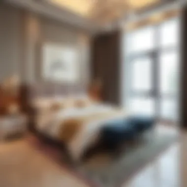 Spacious Bedroom Arrangement Spacious bedroom arrangement in Address Boulevard