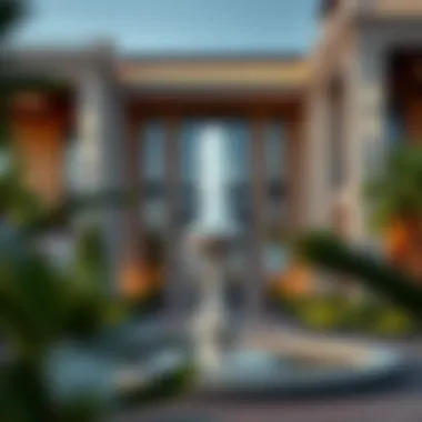 Architectural details of Address Fountain Views