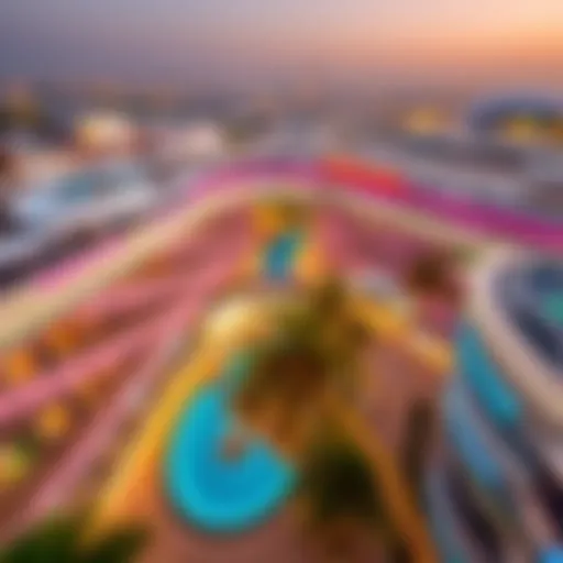 Aerial view of Dubai Mall showcasing its grandeur