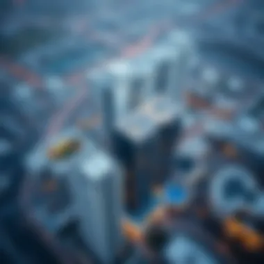 Aerial View of Al Nakheel Building Aerial perspective of the Al Nakheel Building illustrating its significance in urban development