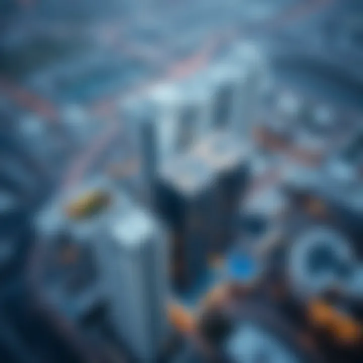 Aerial View of Al Nakheel Building Aerial perspective of the Al Nakheel Building illustrating its significance in urban development