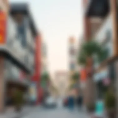 Signage of various businesses in Al Qusais Business Center