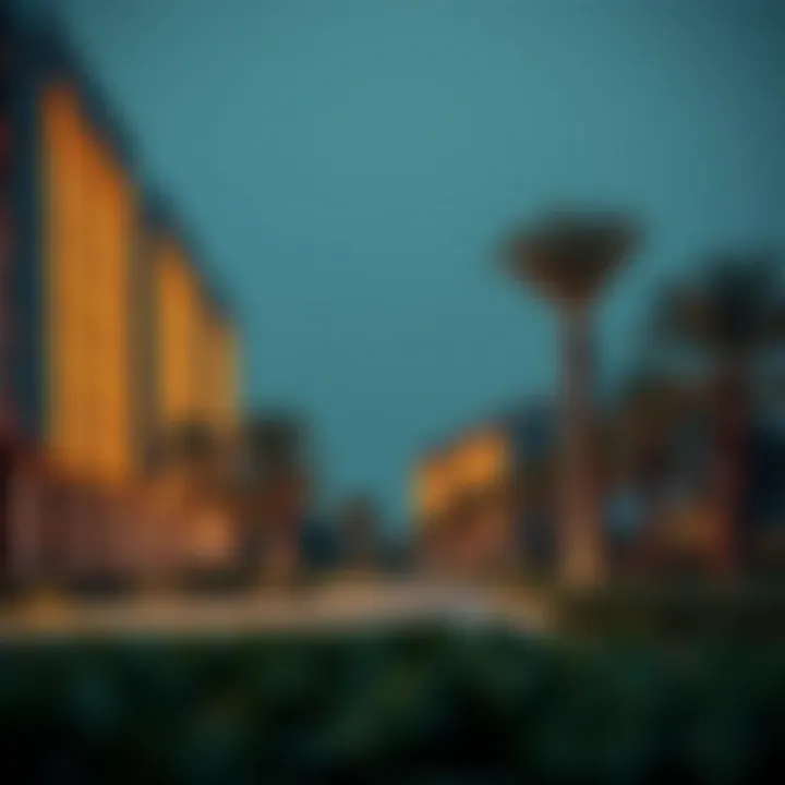 Architectural design elements that enhance the park's aesthetic