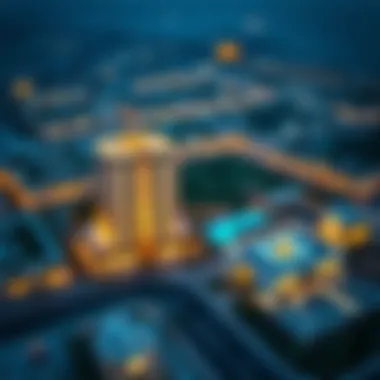 Aerial view showcasing the location of Al Sayyah Residence