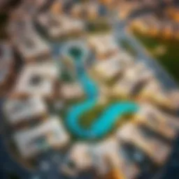 Aerial view showcasing the layout of Al Shaab Village