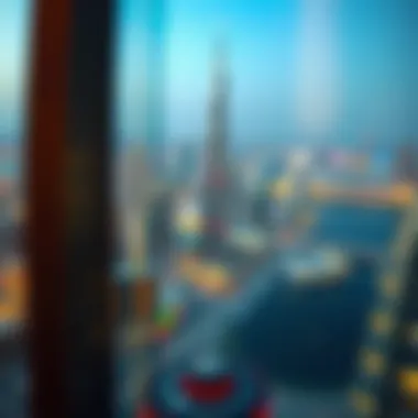 Breathtaking Skyline from Al Sondos Tower Panoramic skyline view from the top floors of Al Sondos Tower