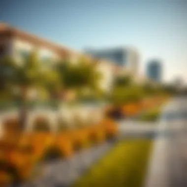 Sustainable Landscaping at Al Waleed Garden Innovative landscaping in Al Waleed Garden emphasizing sustainability