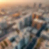 Aerial view of Al Warqa showcasing its modern architecture