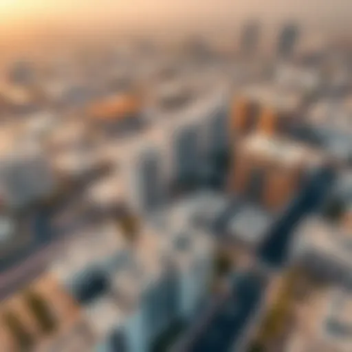 Aerial view of Al Warqa showcasing its modern architecture