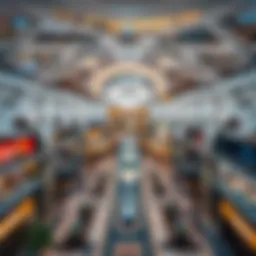 Aerial view showcasing the architectural design of Al Warqa Mall