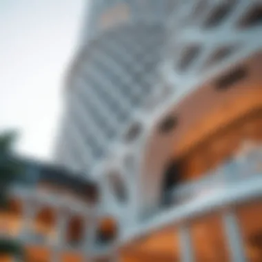 Intricate Design Features of Al Wasl Tower Architectural details showcasing the unique design of Al Wasl Tower