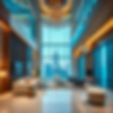 Modern Interior Features of Al Wasl Tower Interior shot highlighting the modern amenities of Al Wasl Tower