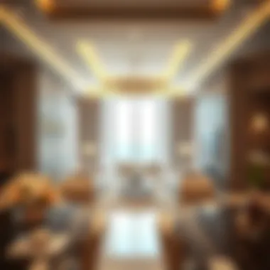 Luxurious Interiors of Amber Tower Interior design of a luxurious apartment in Amber Tower