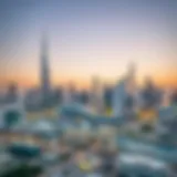 A panoramic view of Dubai's skyline showcasing modern architecture