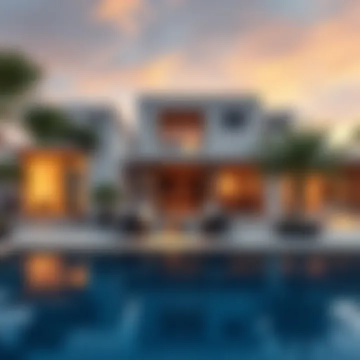 Luxury Living in Dubai Luxurious residential property in Dubai with vibrant surroundings