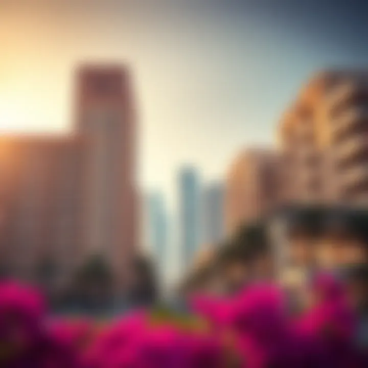 A depiction of luxury residential buildings in Arjan
