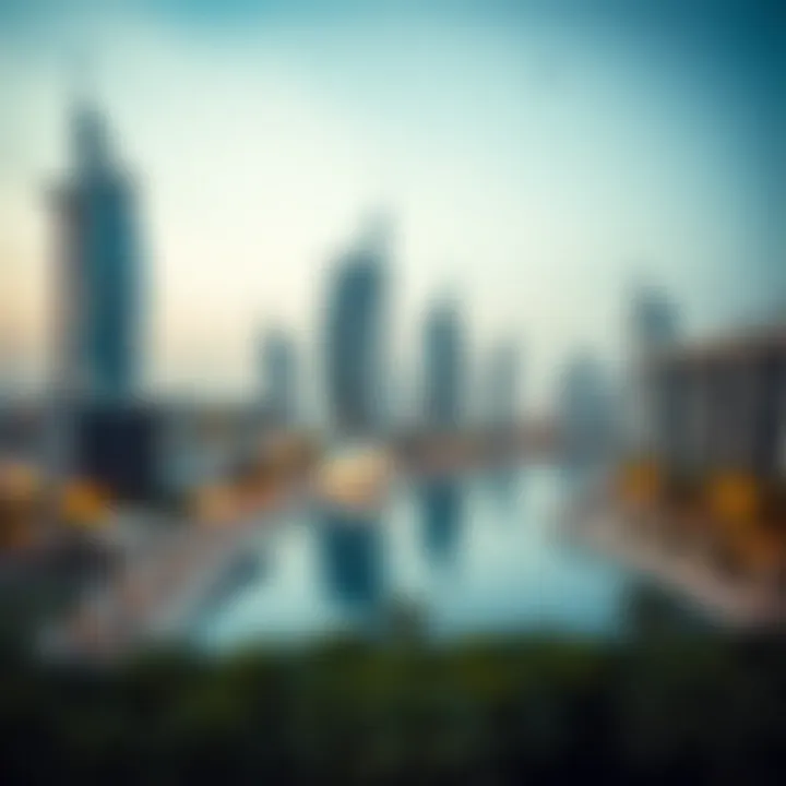 Scenic location of Azure Residences in Dubai
