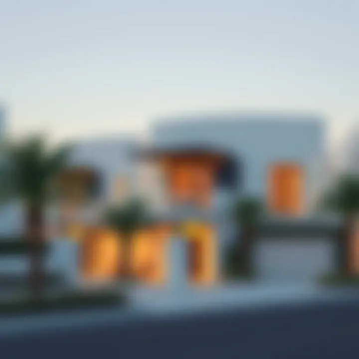Modern architectural design of Bianca Townhouses
