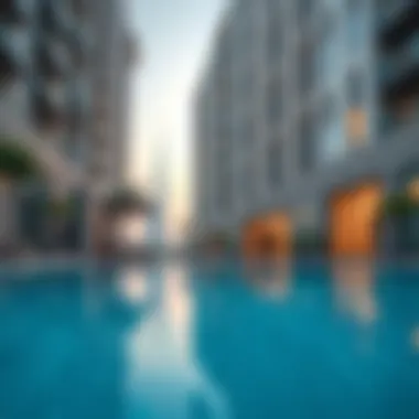 Amenities at Bloom Towers Luxurious amenities available at Bloom Towers including pools and gardens