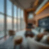 Luxurious hotel apartment in Dubai with a stunning view