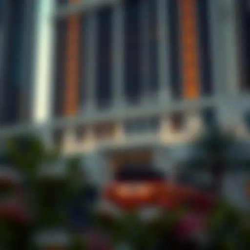Luxurious exterior of Bulgari Hotel Dubai