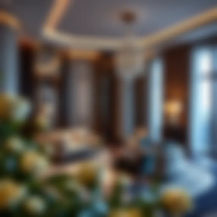 Elegant interior of a Bulgari Hotel suite