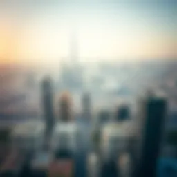 Aerial view of Dubai's skyline showcasing financial districts