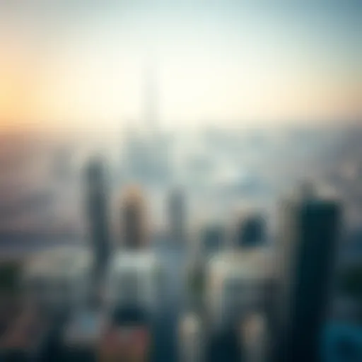Aerial view of Dubai's skyline showcasing financial districts
