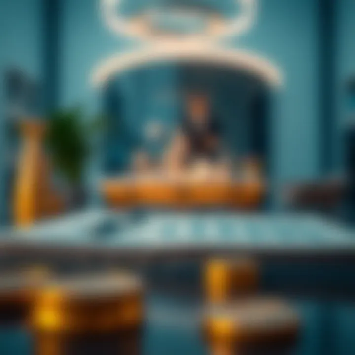 Visual representation of financial tools for credit assessment