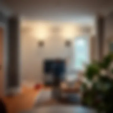 Interior Painting for Home Aesthetics A homeowner applying a fresh coat of paint to a living room wall.