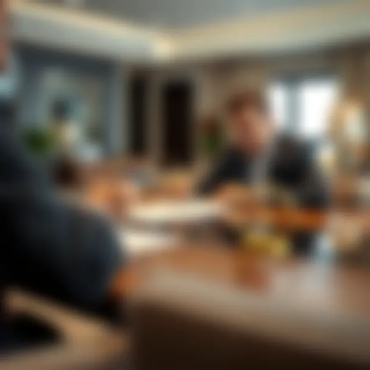 Contract signing between tenant and landlord