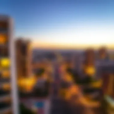 Map showcasing popular neighborhoods for renting in Dubai