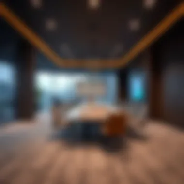 Business Facilities at Bonnington Hotel Modern conference room at the Bonnington Hotel suited for business gatherings