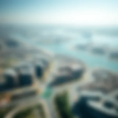 Aerial View of Ras Al Khaimah Aerial view of Ras Al Khaimah highlighting real estate developments