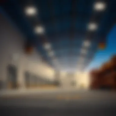 Modern warehouse facilities equipped with advanced logistics technology in Umm Ramool