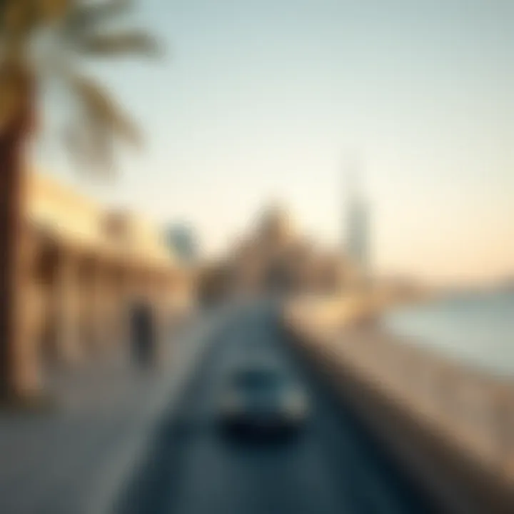 Cultural landmarks and recreational spots along the Corniche