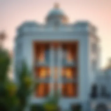 Architectural beauty of Damac Maison Prive facade
