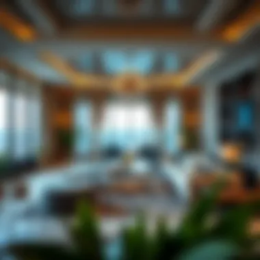 Luxurious interior design of a Damac Maison Prive residence