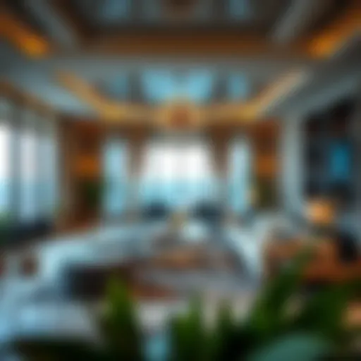 Luxurious interior design of a Damac Maison Prive residence