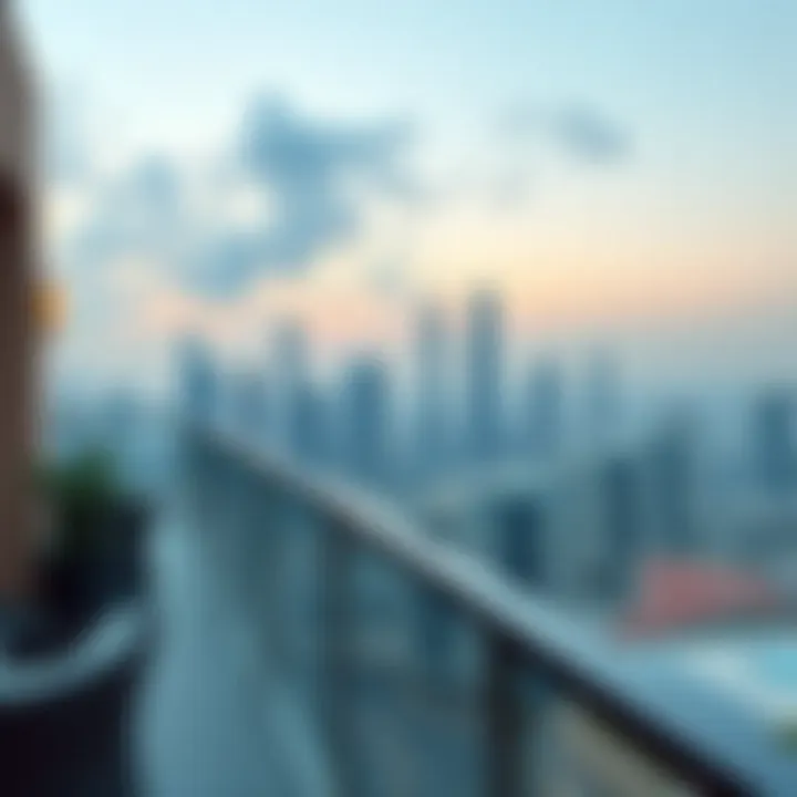 Stunning skyline view from Damac Maison Prive balconies