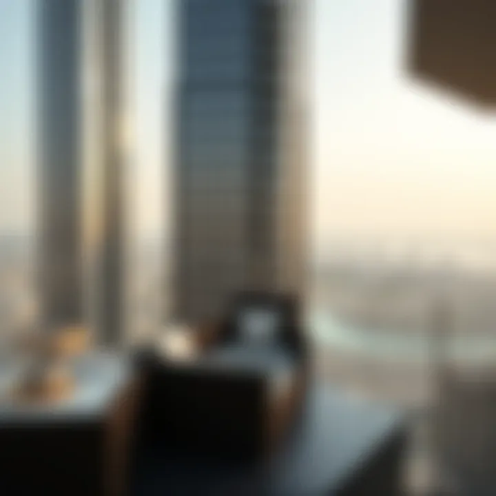 Damac Tower Balcony View Panoramic view from a balcony in Damac Tower overlooking the city