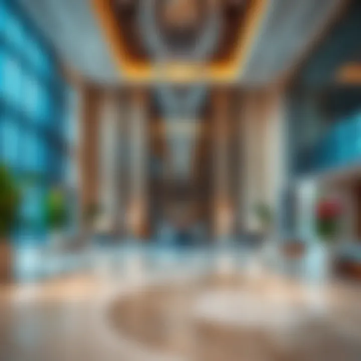 Damac Tower Luxurious Lobby Elegant lobby of Damac Tower featuring luxurious interiors