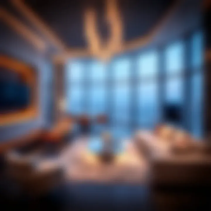 Interior design showcasing modern amenities in Dana Tower