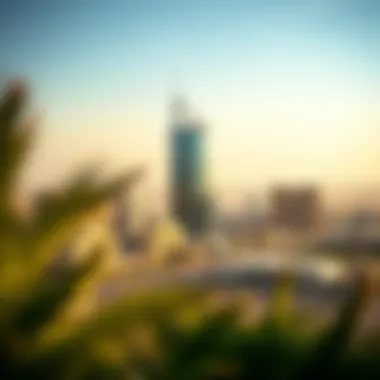 Scenic View of Dubailand Near Desert Sun Tower View of Dubailand surrounding Desert Sun Tower