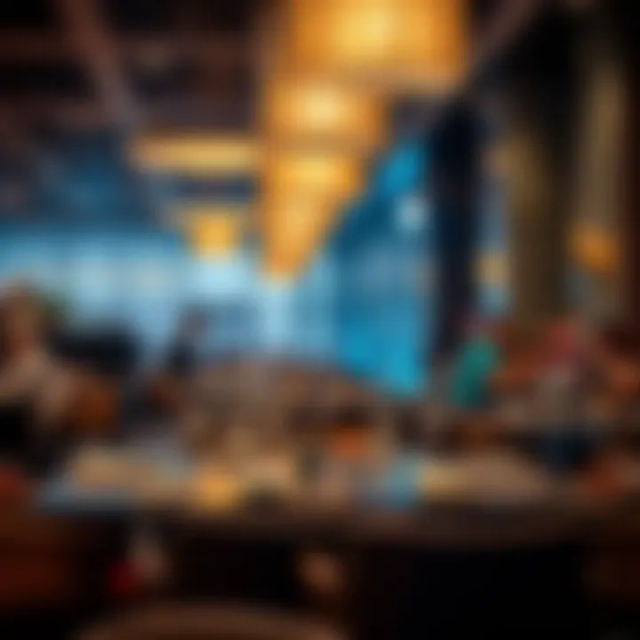 A vibrant dining atmosphere capturing the essence of local culture