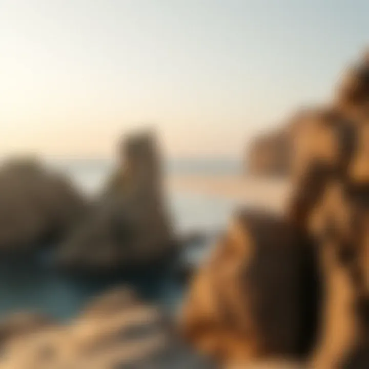 Nature's Artistry Coastal rock formations along a private beach