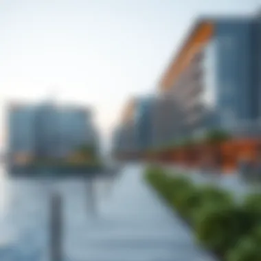 Architectural rendering of the new waterfront promenade